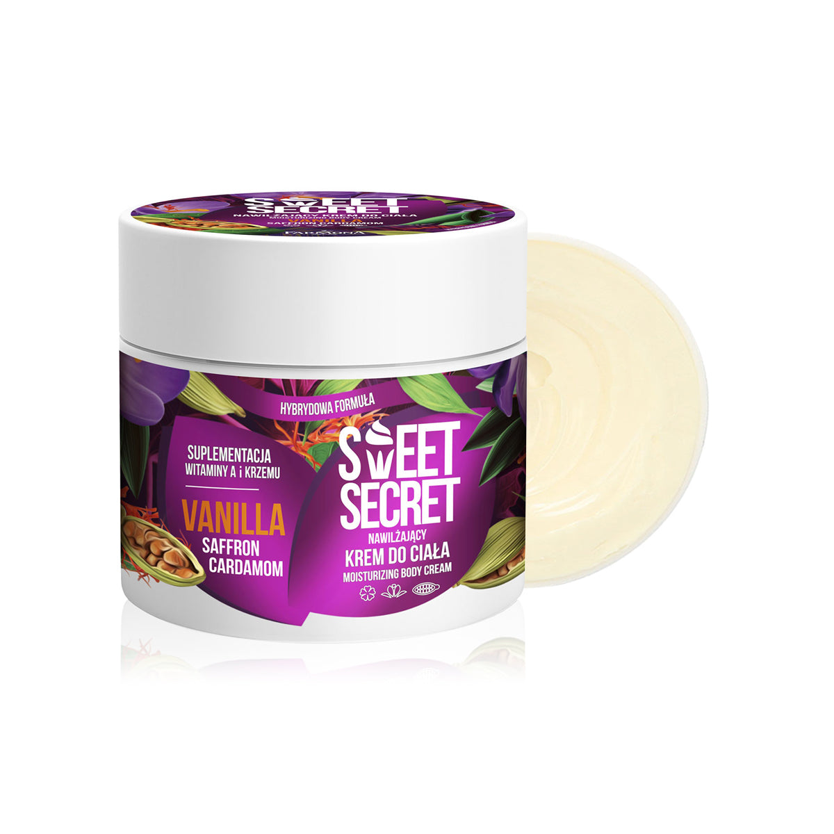 SWEET SECRET vanilla moisturizing body cream 200ml