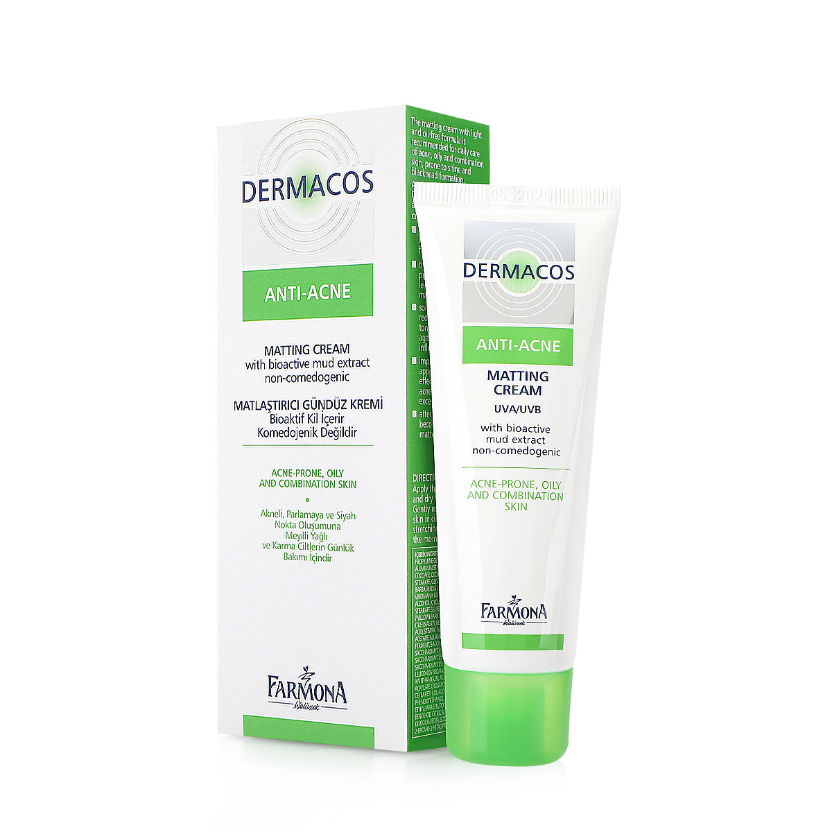 Dermacos Anti-Acne Matting Day Cream with Bioactive Mud Extract 50ml