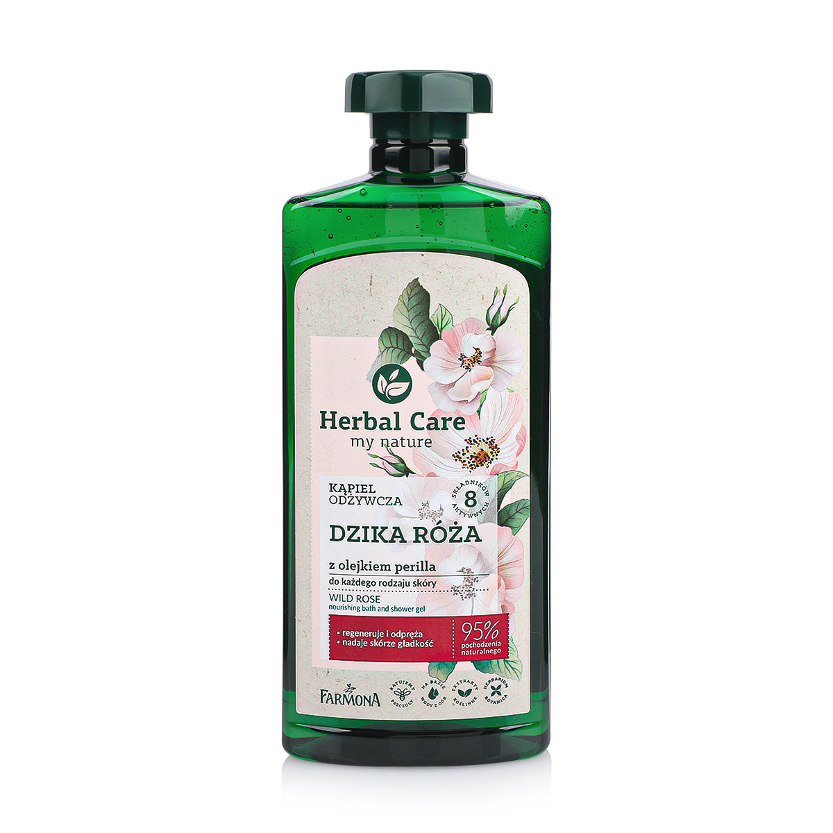 Herbal Care Wild Rose with perilla oil Nourishing bath & shower gel 500ml