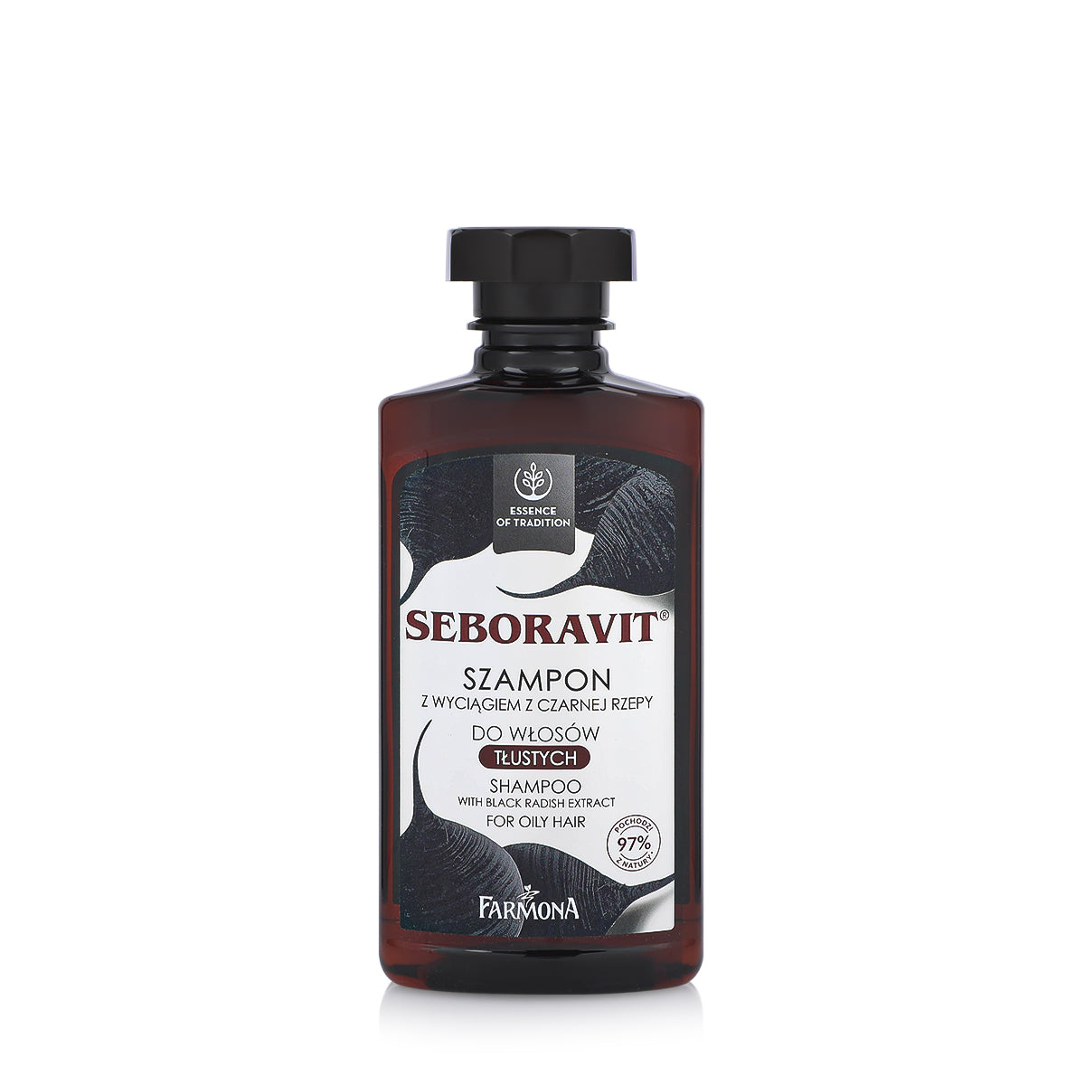 Seboravit Shampoo with Natural Black Radish Extract 330ml - شامبو سيبورفيت بخلاصة الفجل الأسود الطبيعي 330 مل